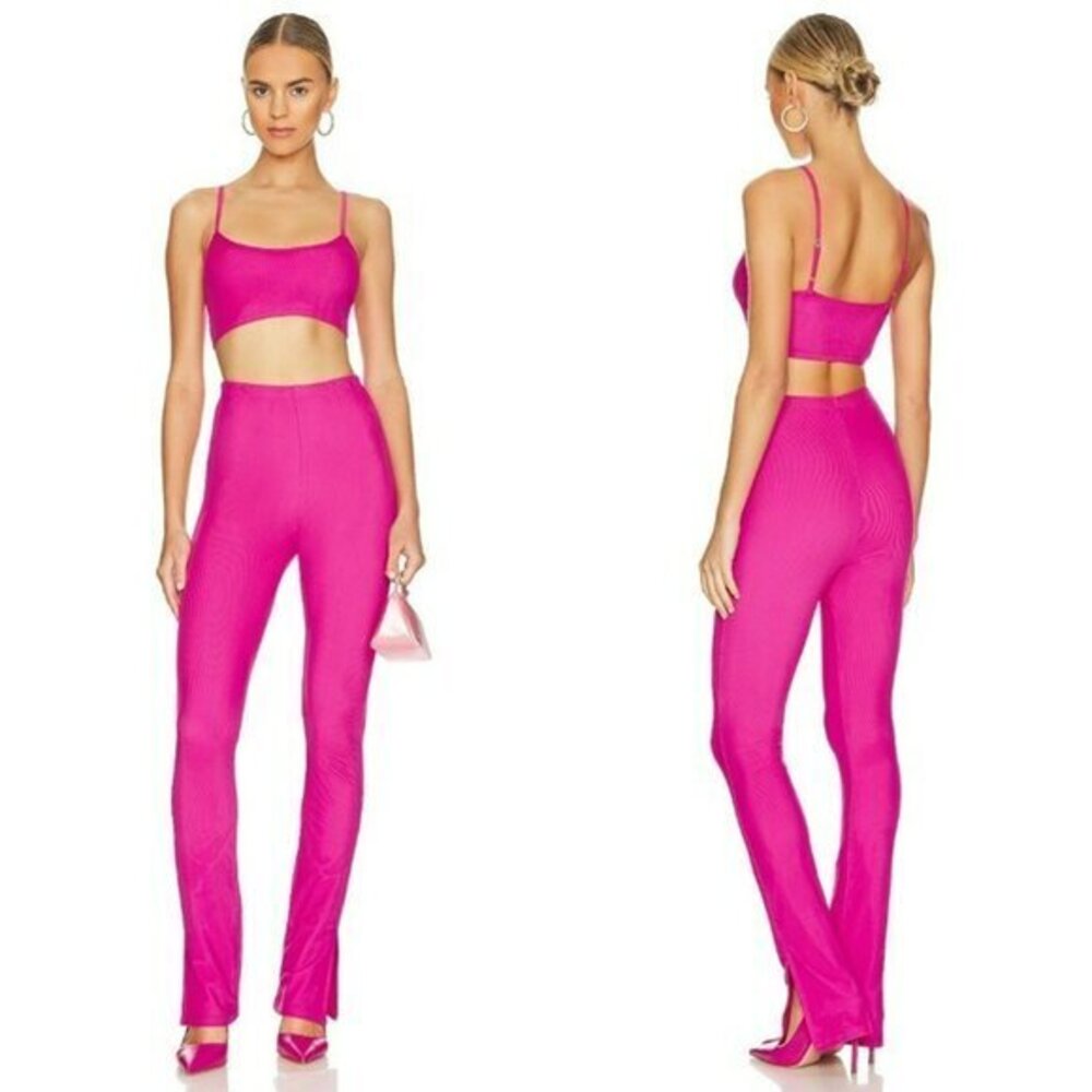 superdown Damasia Mesh Pant Set - Pink